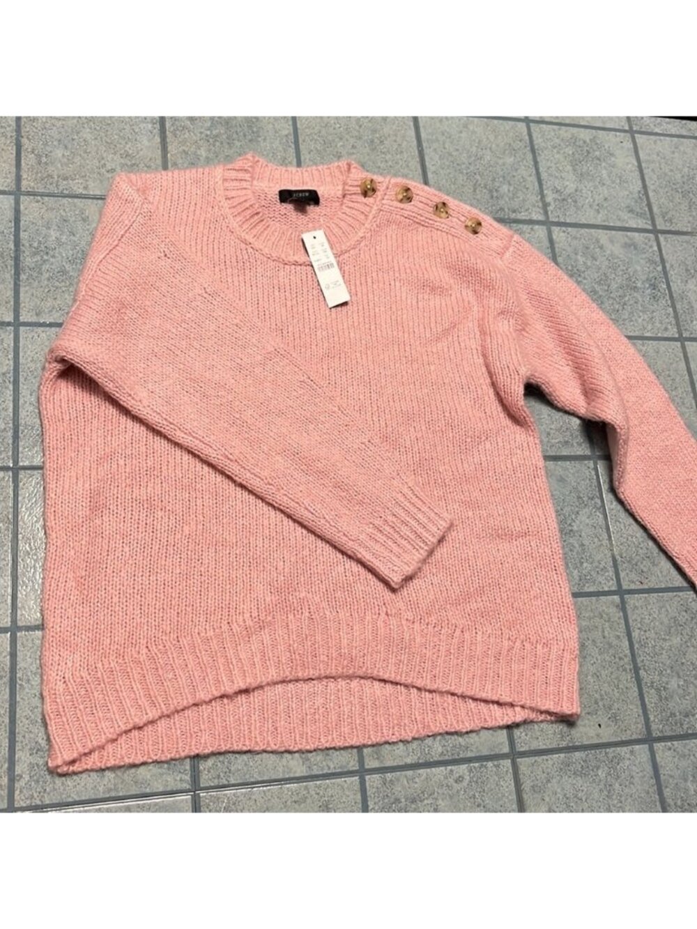 J. Crew pink alpaca wool sweater NWT
